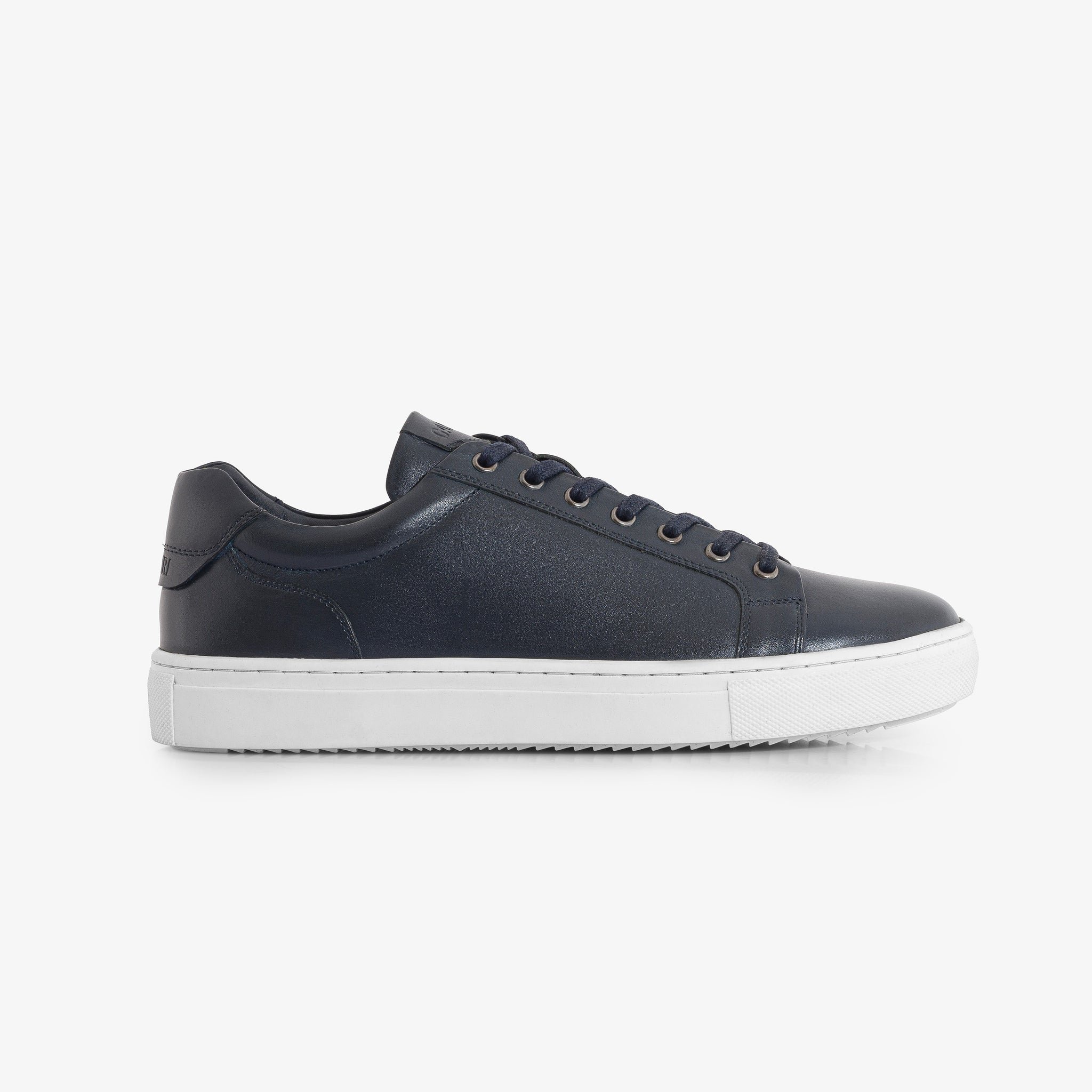 navy blue and gold sneakers